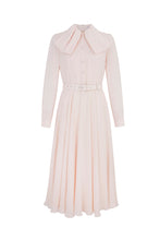 Load image into Gallery viewer, Allison Pure Dress Peachy Cream Silk Crepe