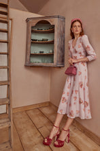 Load image into Gallery viewer, Cora Silk Tea Dress Paradiso Roses x Kate Scott