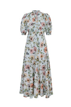 Load image into Gallery viewer, Gloria Silk Tea Dress Anemone Floral