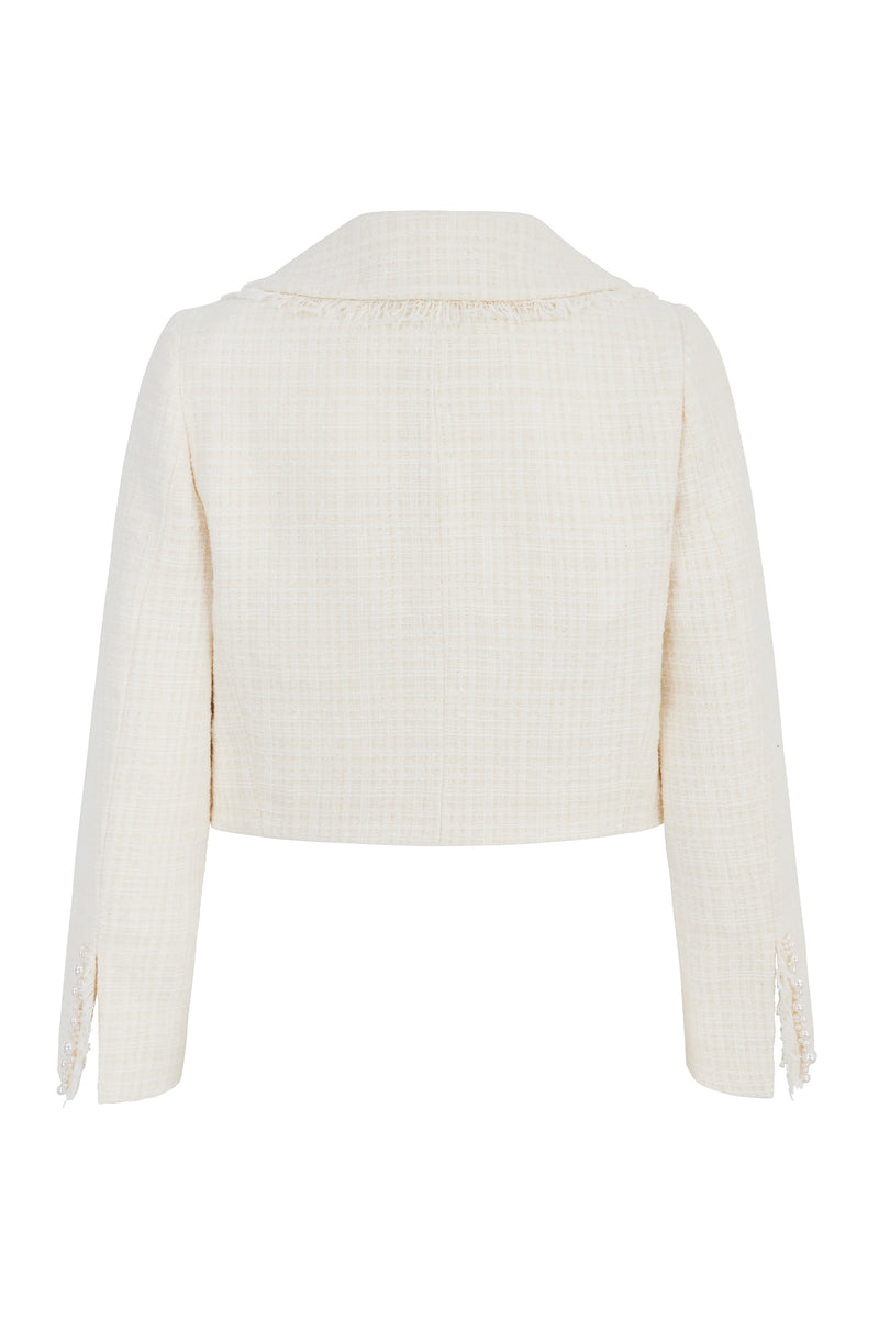 Layla Jacket | Cream Tweed | Suzannah London