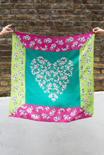 Load image into Gallery viewer, Neon Orchid Silk Square Scarf