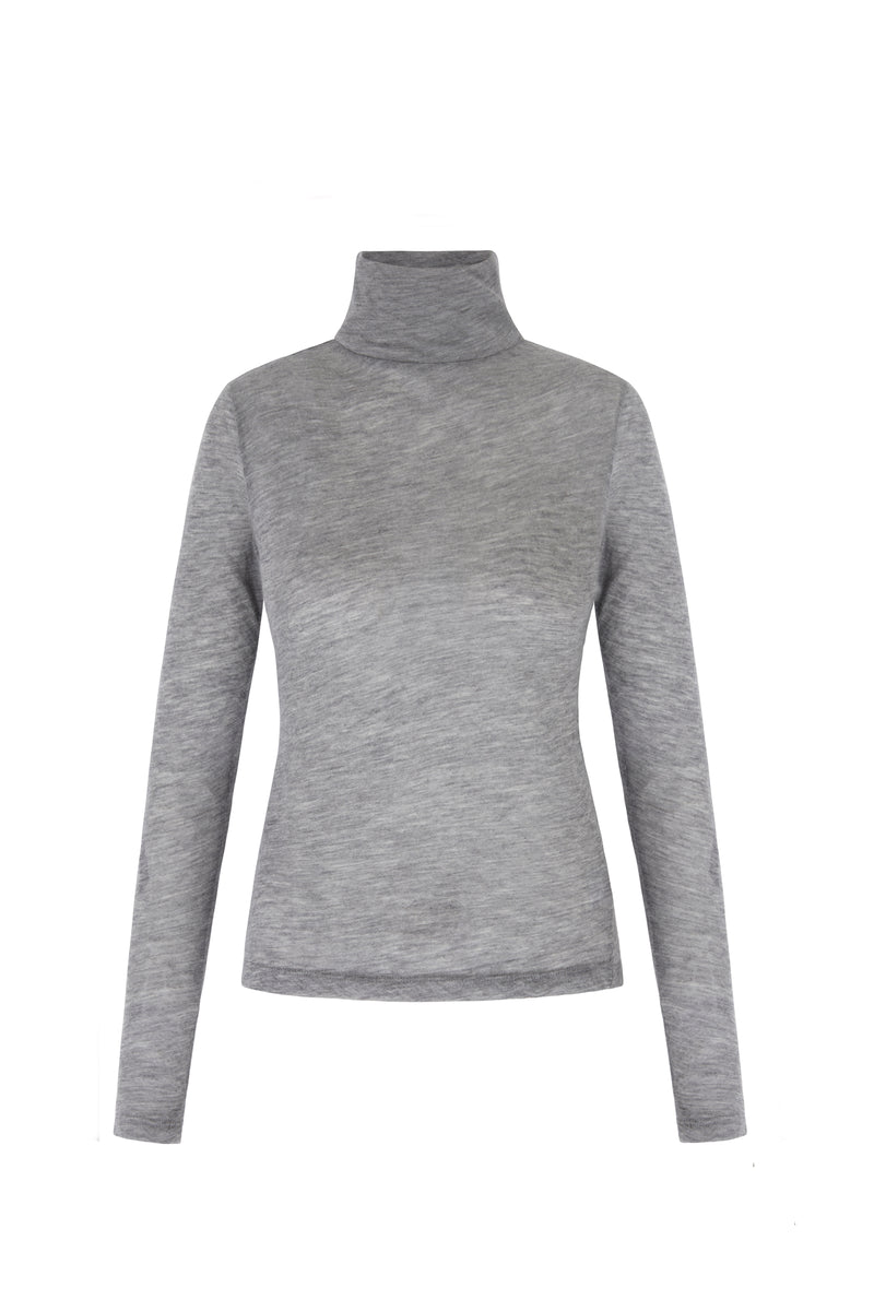 Cashmere Polo Neck Luxury Base Layer Top