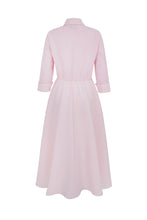 Load image into Gallery viewer, Rimini Soft Rose Pink Cloqué Shirt Dress