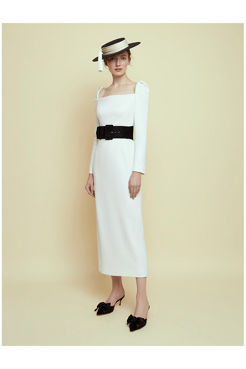 Black Suede Wide Waist Belt