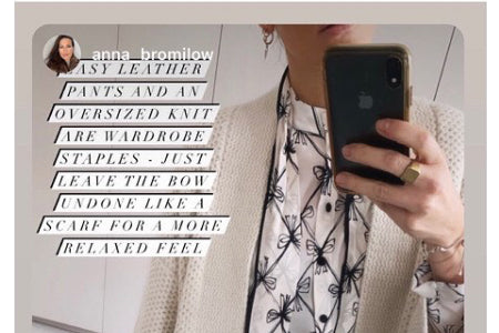 Anna Bromilow Styles Our Beautiful Tilda Bows Blouse