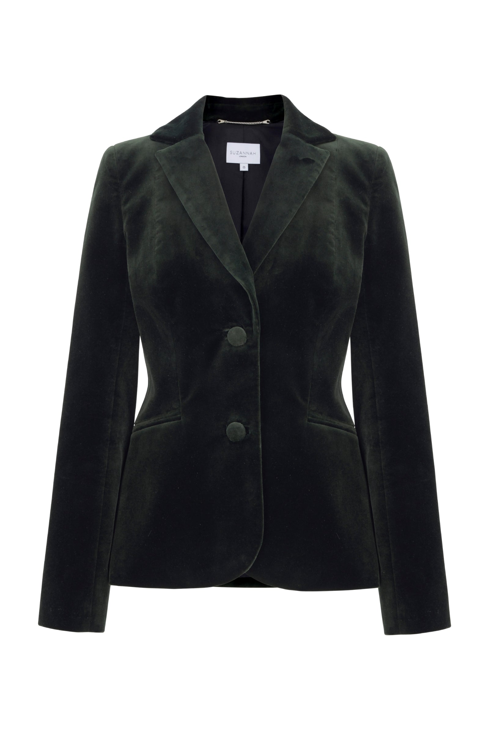 Brooklyn Olive Velvet Blazer | Luxury Women's Suiting | Suzannah