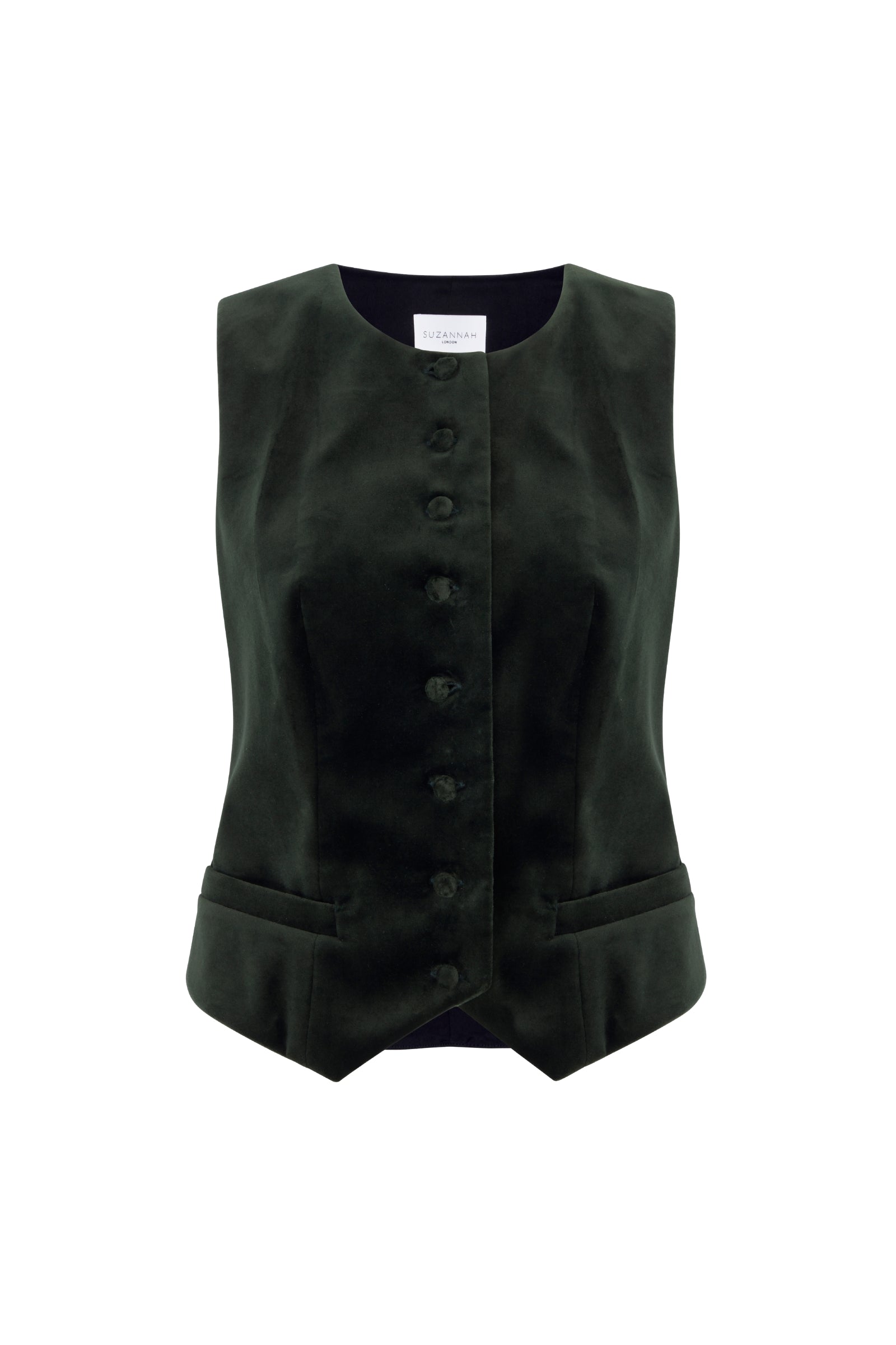 Taylor 25 Waistcoat Olive Velvet