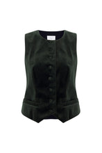 Load image into Gallery viewer, Taylor 25 Waistcoat Olive Velvet