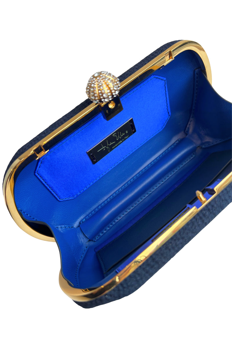 Load image into Gallery viewer, Nohara Clutch Bag Navy  x Tyler Ellis