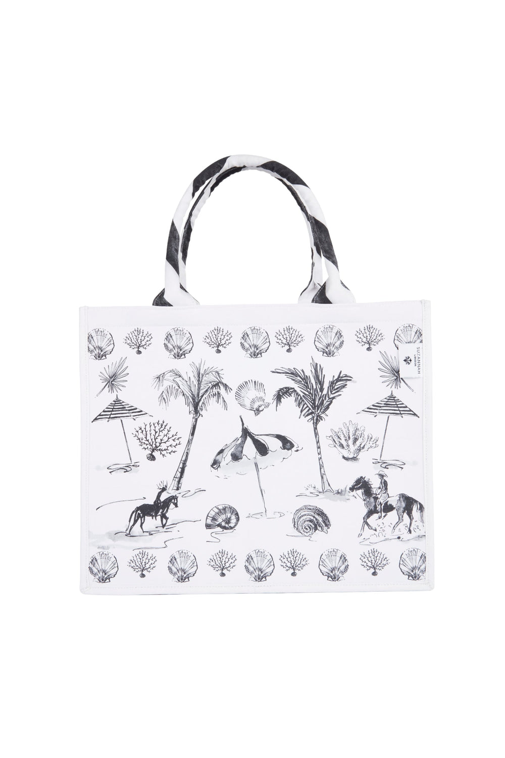Load image into Gallery viewer, The Beach Horses Kaftan Dress &amp; Canvas Tote x Susannah Garrod