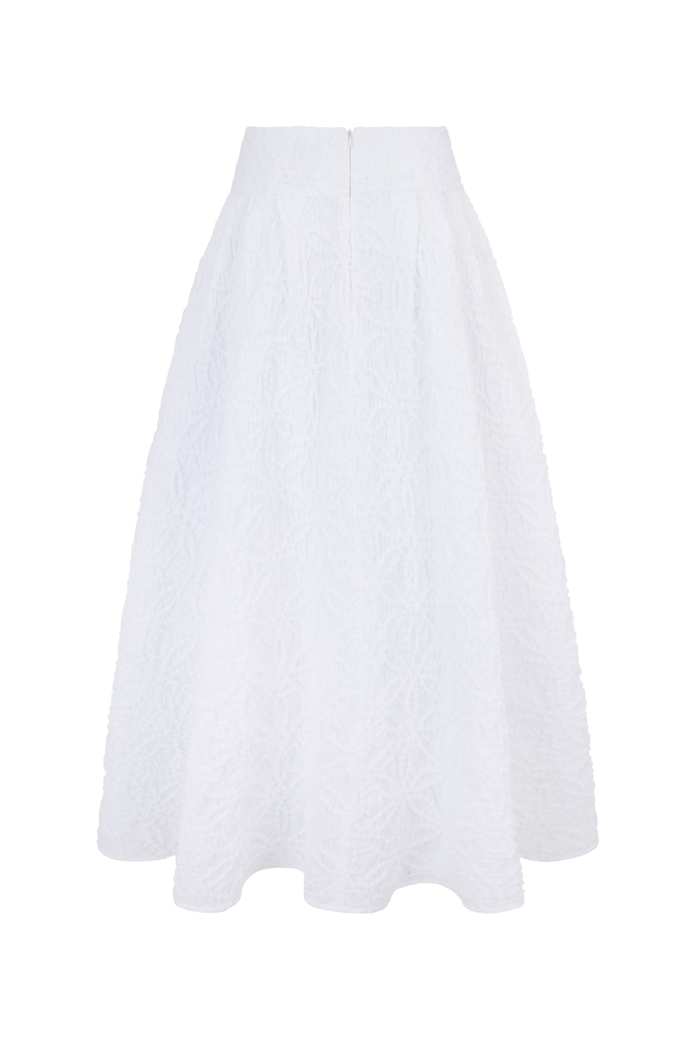 Load image into Gallery viewer, Darcy Skirt Smocked Cotton White