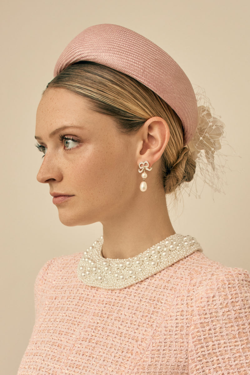 Load image into Gallery viewer, Embellished Pearl Bead Collarette Pink