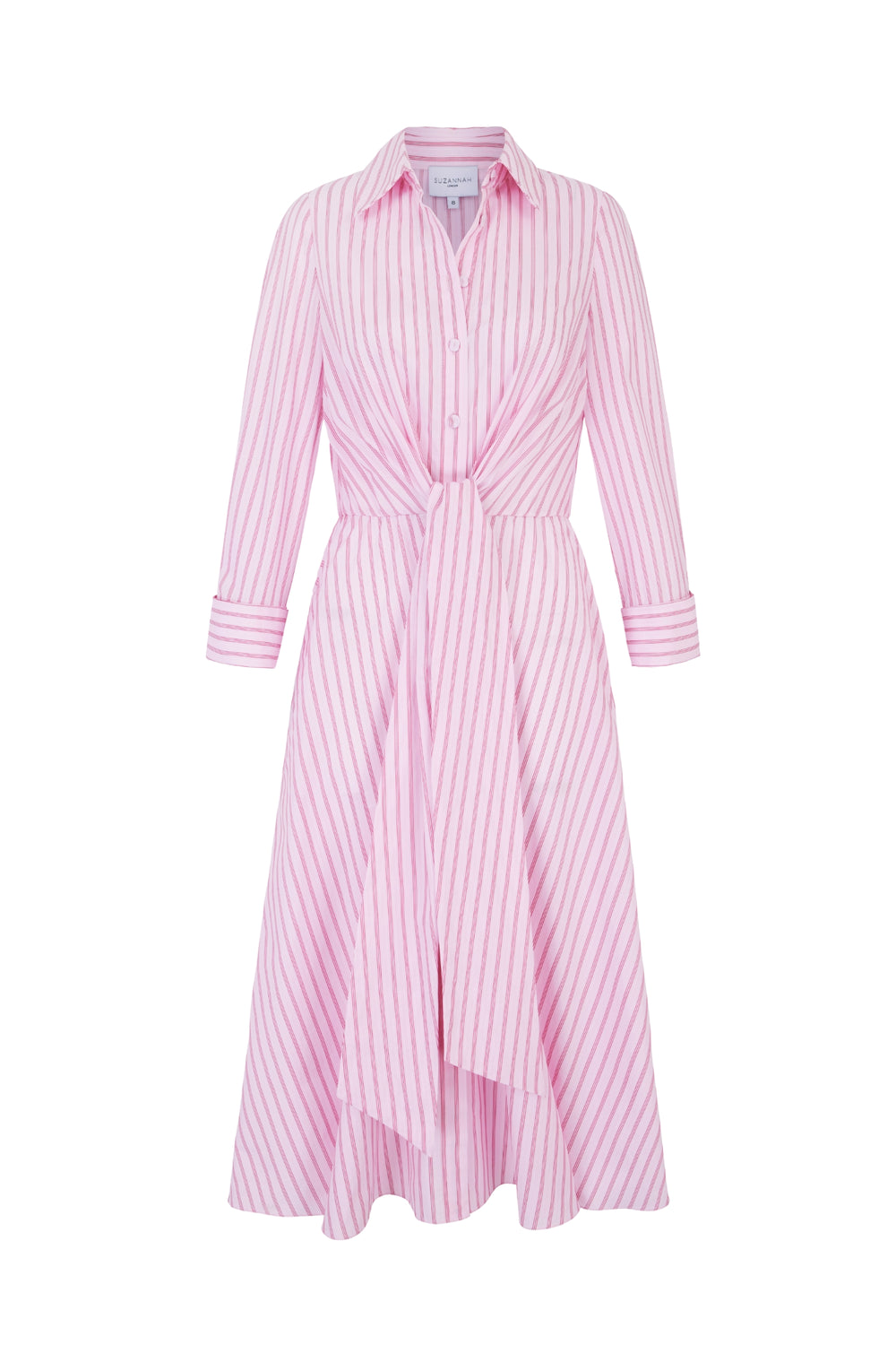 Load image into Gallery viewer, Priscilla 25 Striped Summer Shirt Dress Pink
