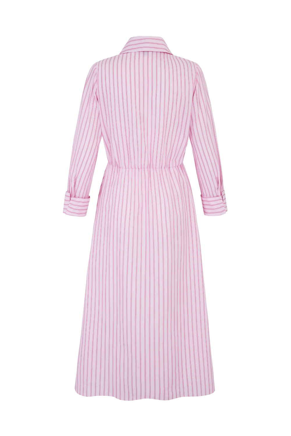 Load image into Gallery viewer, Priscilla 25 Striped Summer Shirt Dress Pink