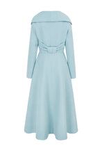 Load image into Gallery viewer, Cumbria Formal Coat Dress Duck Egg Wool Crepe