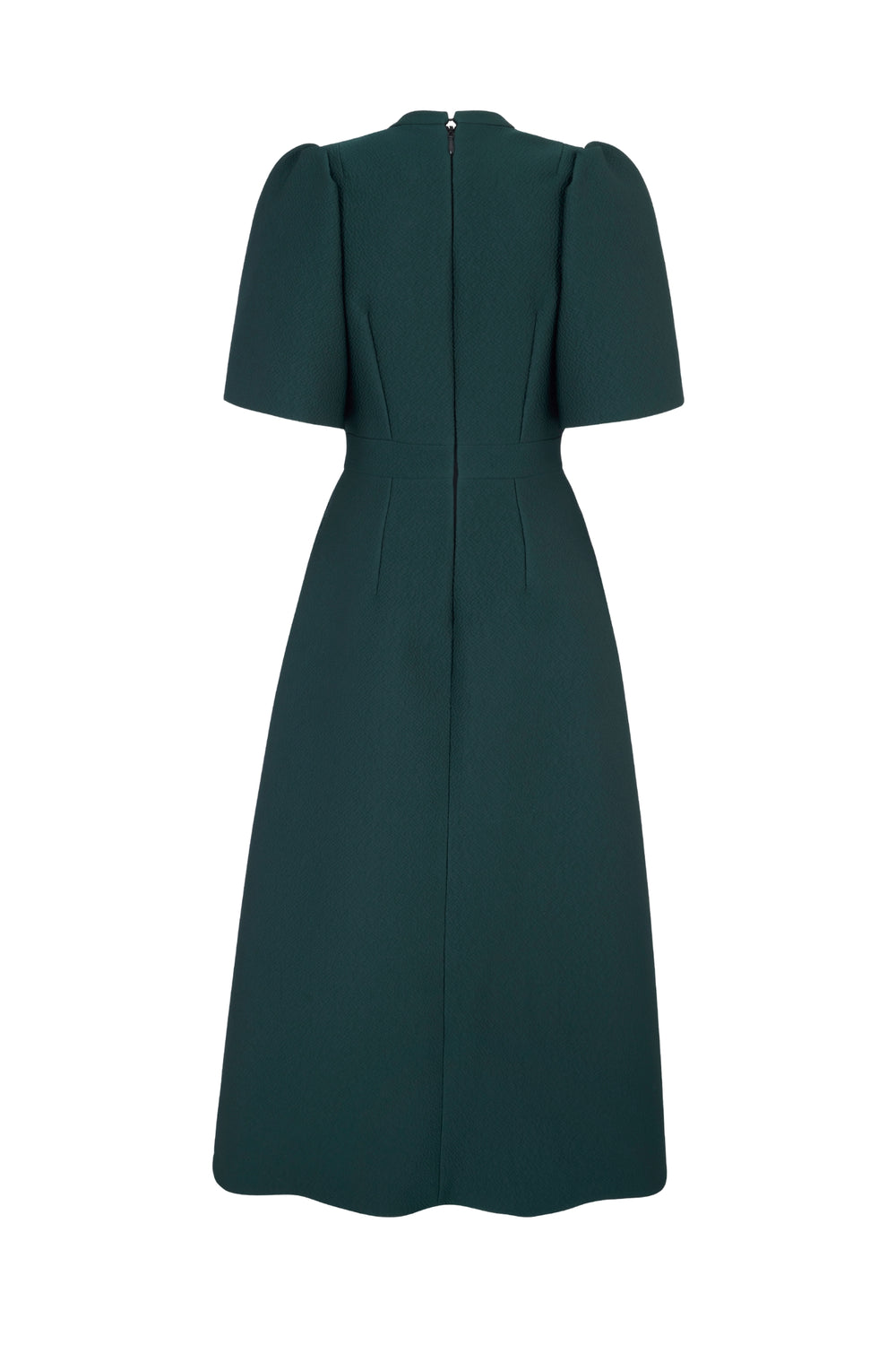 Load image into Gallery viewer, Delphine Dress Forest Green Cloqué