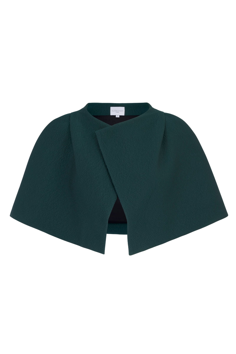 Load image into Gallery viewer, Delphine Forest Green Dress, Cape &amp; Crystal Brooch