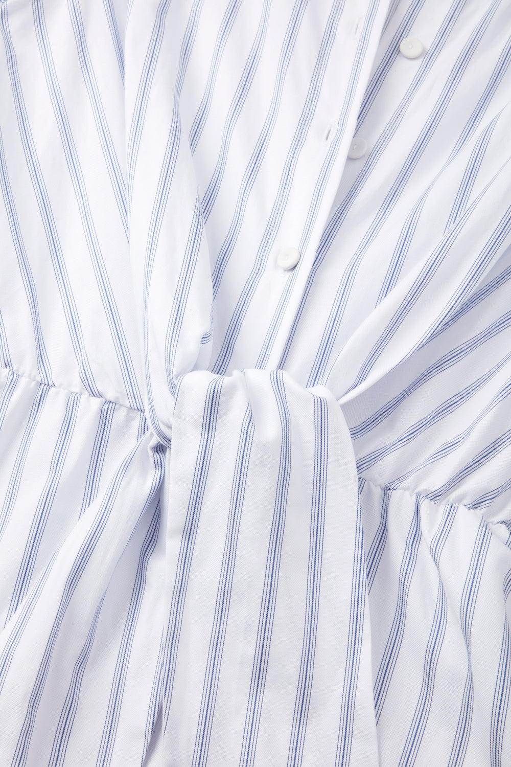 Load image into Gallery viewer, Priscilla 25 Striped Summer Shirt Dress White and Blue