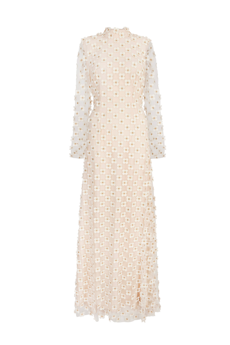 Load image into Gallery viewer, Daisy Gown Appliqué Lace