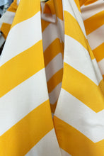 Load image into Gallery viewer, Palm Beach Halter Dress Yellow Chevron - ARCHIVE SALE