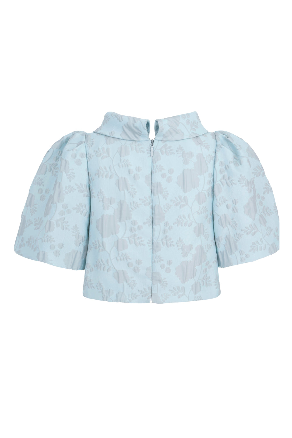 Load image into Gallery viewer, Clara Top Floral Matelassé Eucalyptus