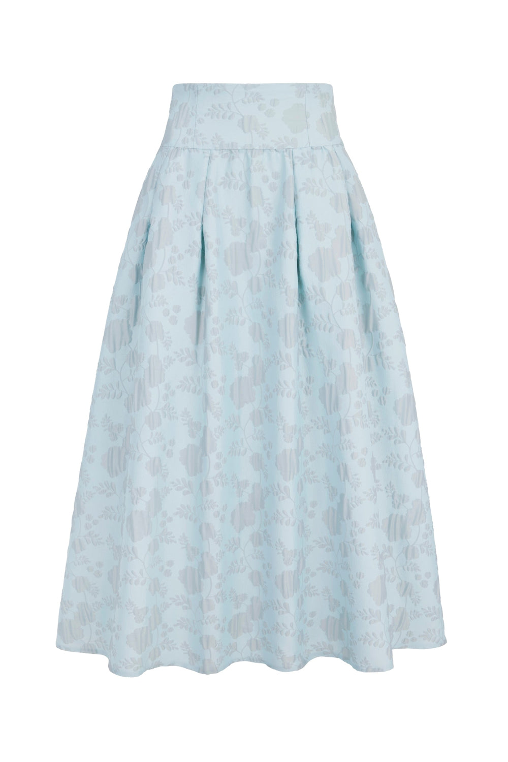 Load image into Gallery viewer, Clara Top &amp; Skirt Floral Matelassé Eucalyptus Set