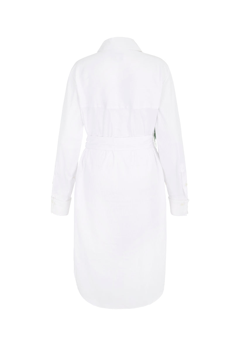 Load image into Gallery viewer, Cassie Embroidered Shirt Dress ARCHIVE SALE