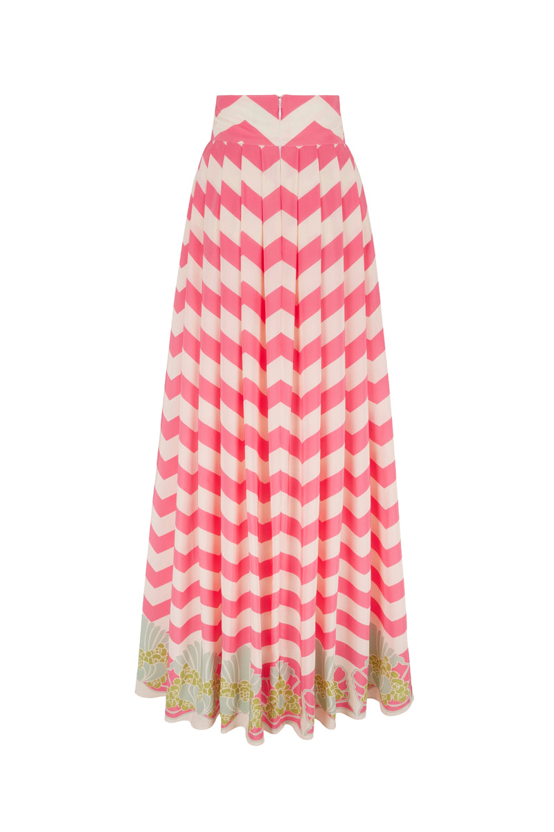 Load image into Gallery viewer, Palm Beach Skirt Pink Chevron - ARCHIVE SALE