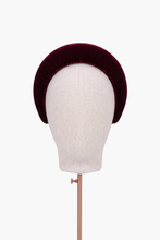 Load image into Gallery viewer, Jumelle Headband Claret Velvet x Ruth Ravenscroft