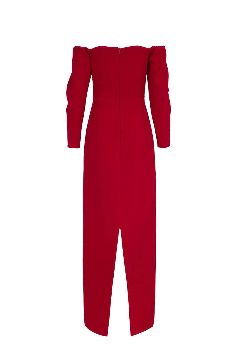 Load image into Gallery viewer, Circe Gown Ruby Cloqué