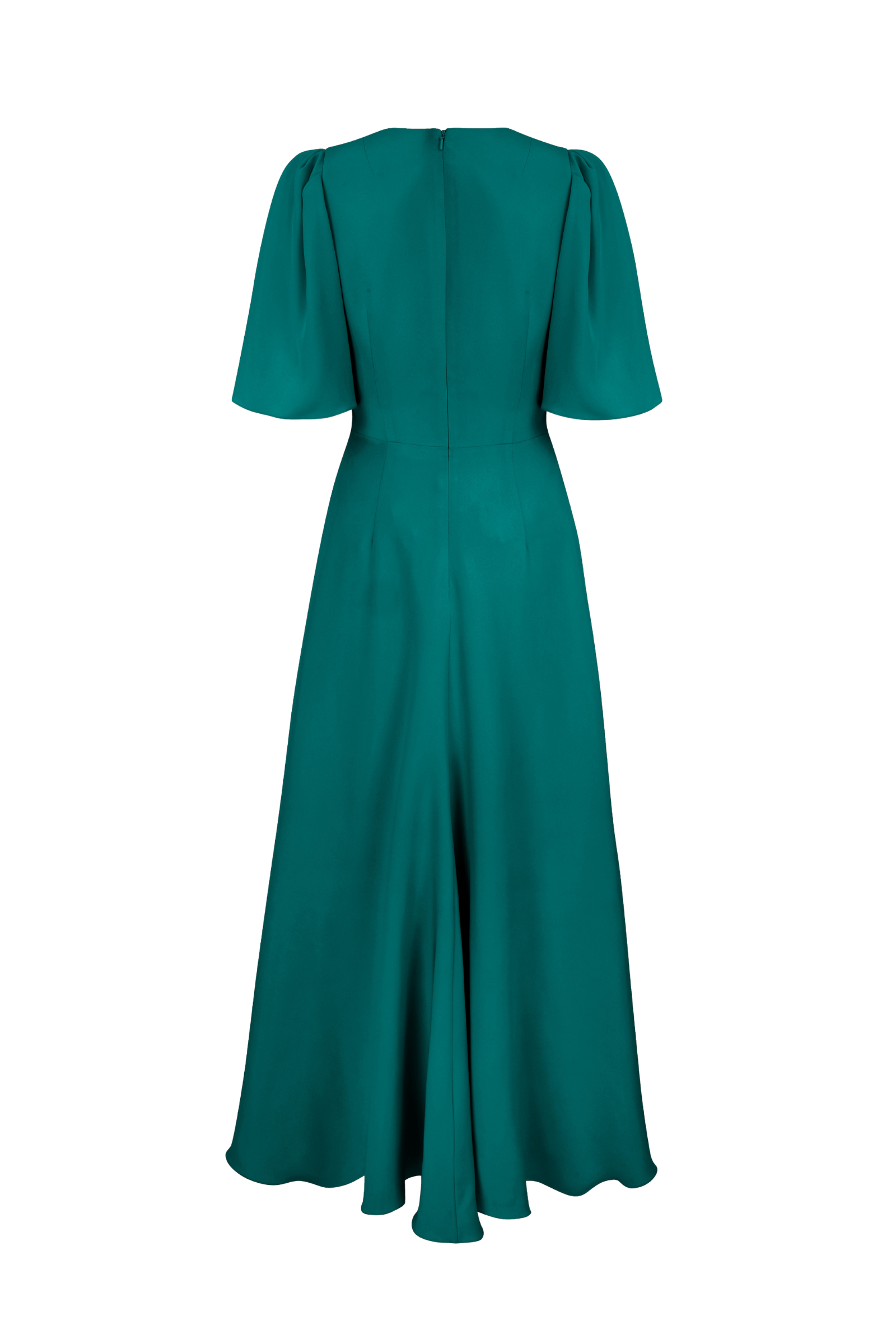 Holland Dress Jade Silk Cady | Suzannah London Holland Dress Jade Silk Cady | Suzannah London