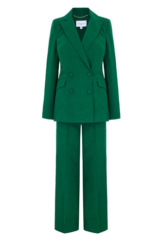 Rappalo Green Linen Suit