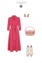 Load image into Gallery viewer, Fontaine Silk Crepe Raspberry