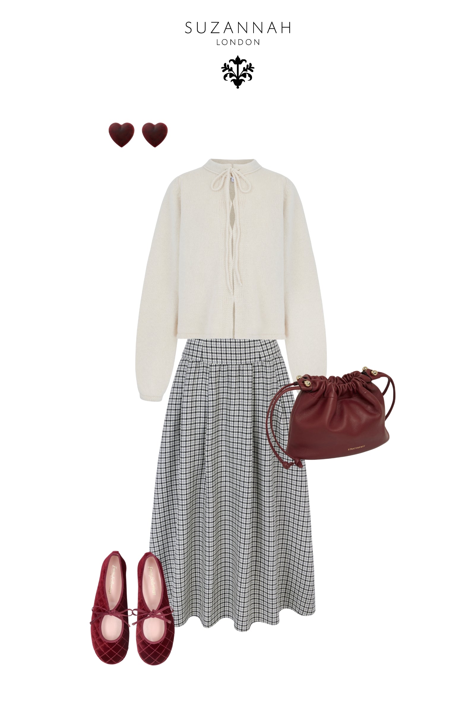 Fine Lambswool and Cashmere Cardigan Oatmeal | Suzannah London