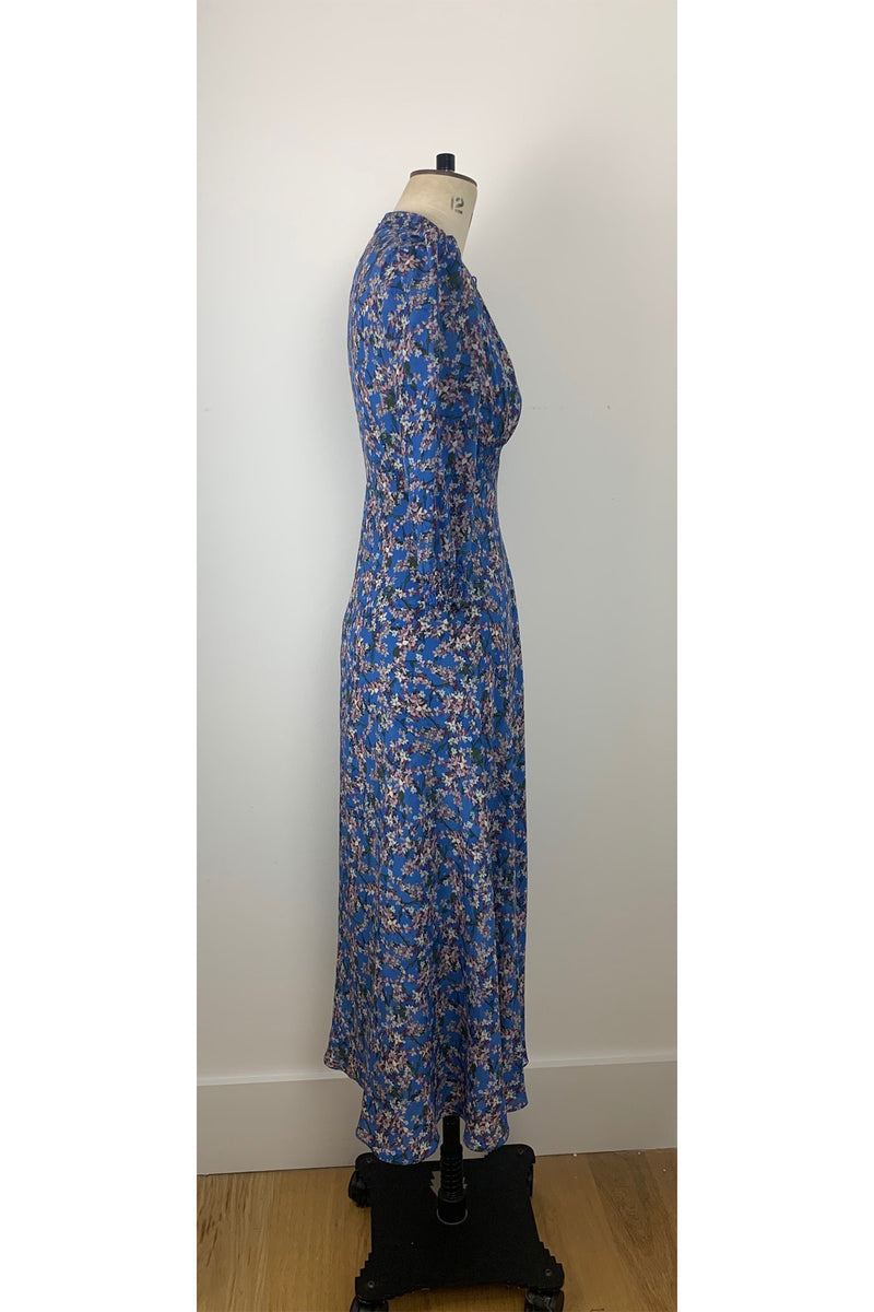 Load image into Gallery viewer, Jane Silk Tea Dress Mini Blossom - ARCHIVE SALE