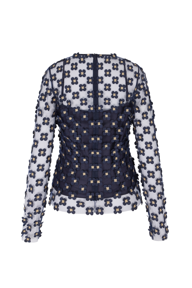 Load image into Gallery viewer, Eos Top Appliqué Daisy Lace - ARCHIVE SALE