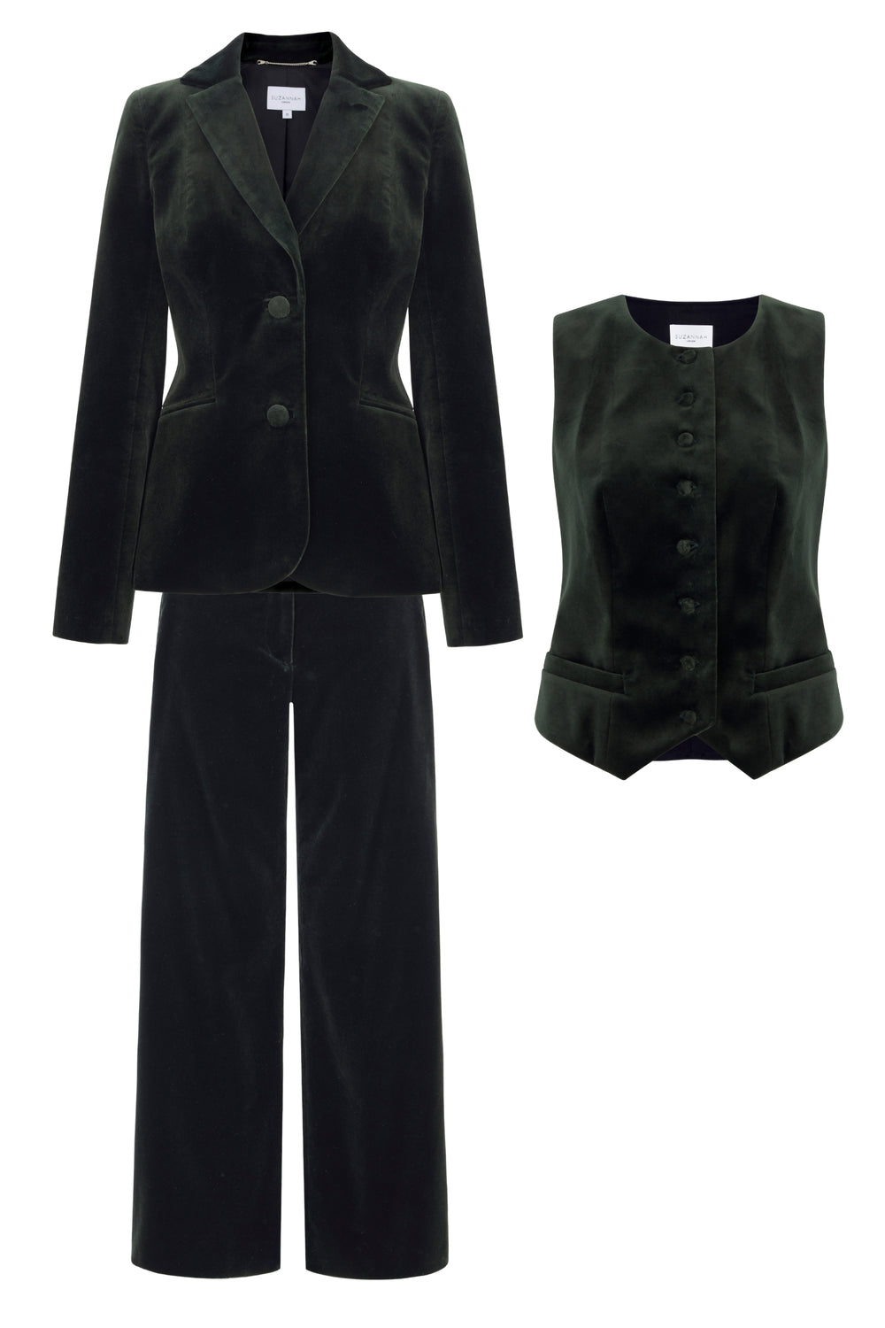 Load image into Gallery viewer, Brooklyn Velvet Suit Olive