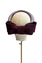 Load image into Gallery viewer, Houndstooth Tweed Checked Millinery Halo x Jane Taylor