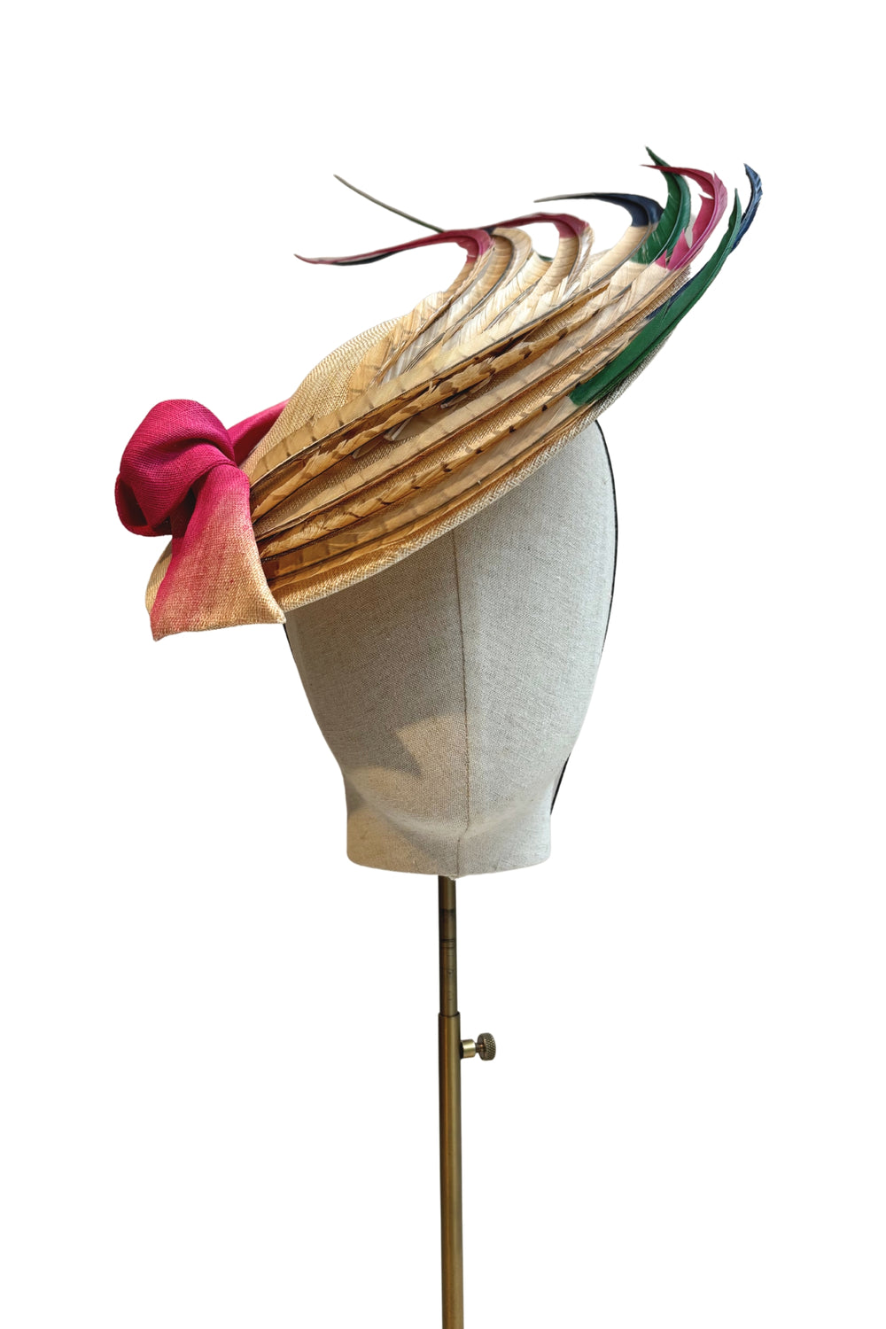 Load image into Gallery viewer, Atrani Disc with Pheasant Feathers  x Awon Golding