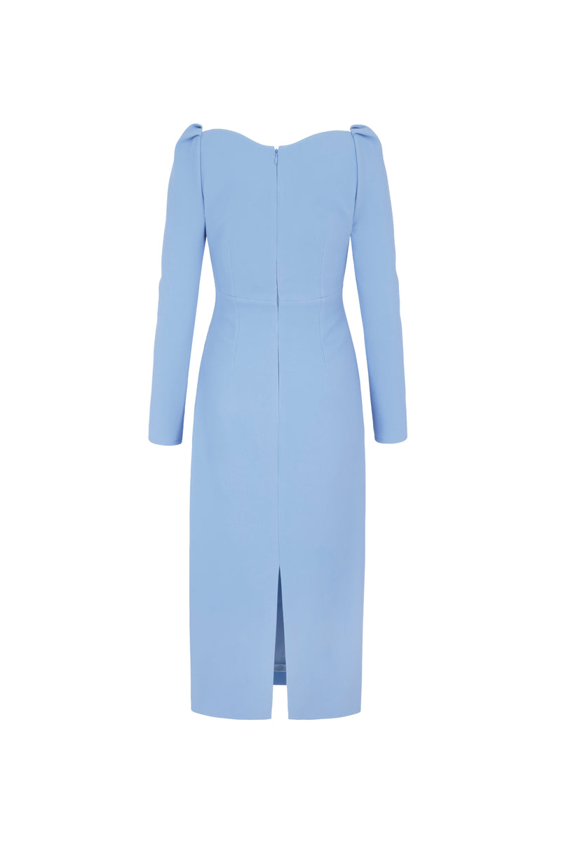 Load image into Gallery viewer, Piper Dress Breeze Blue Cloqué - ARCHIVE SALE
