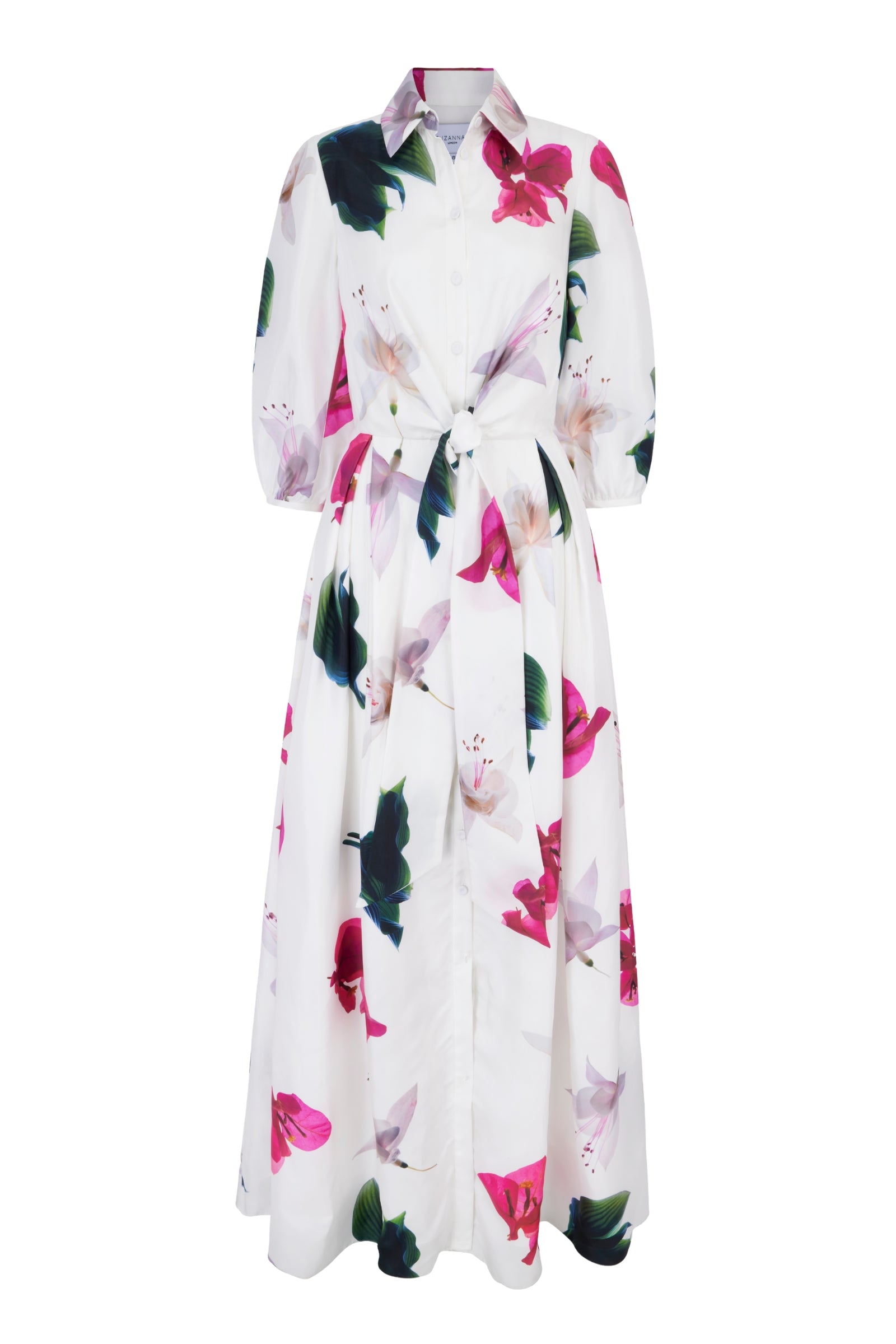 Trixie Luxury Silk Floor Length Shirt Dress x Rachel Levy | Suzannah London