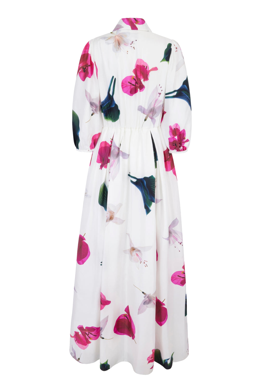Load image into Gallery viewer, Trixie Floor Length Silk Shirt Dress x Rachel Levy