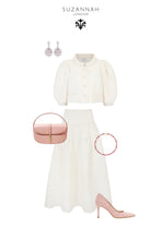 Load image into Gallery viewer, The Harrogate Set Ribbon Tweed Cream