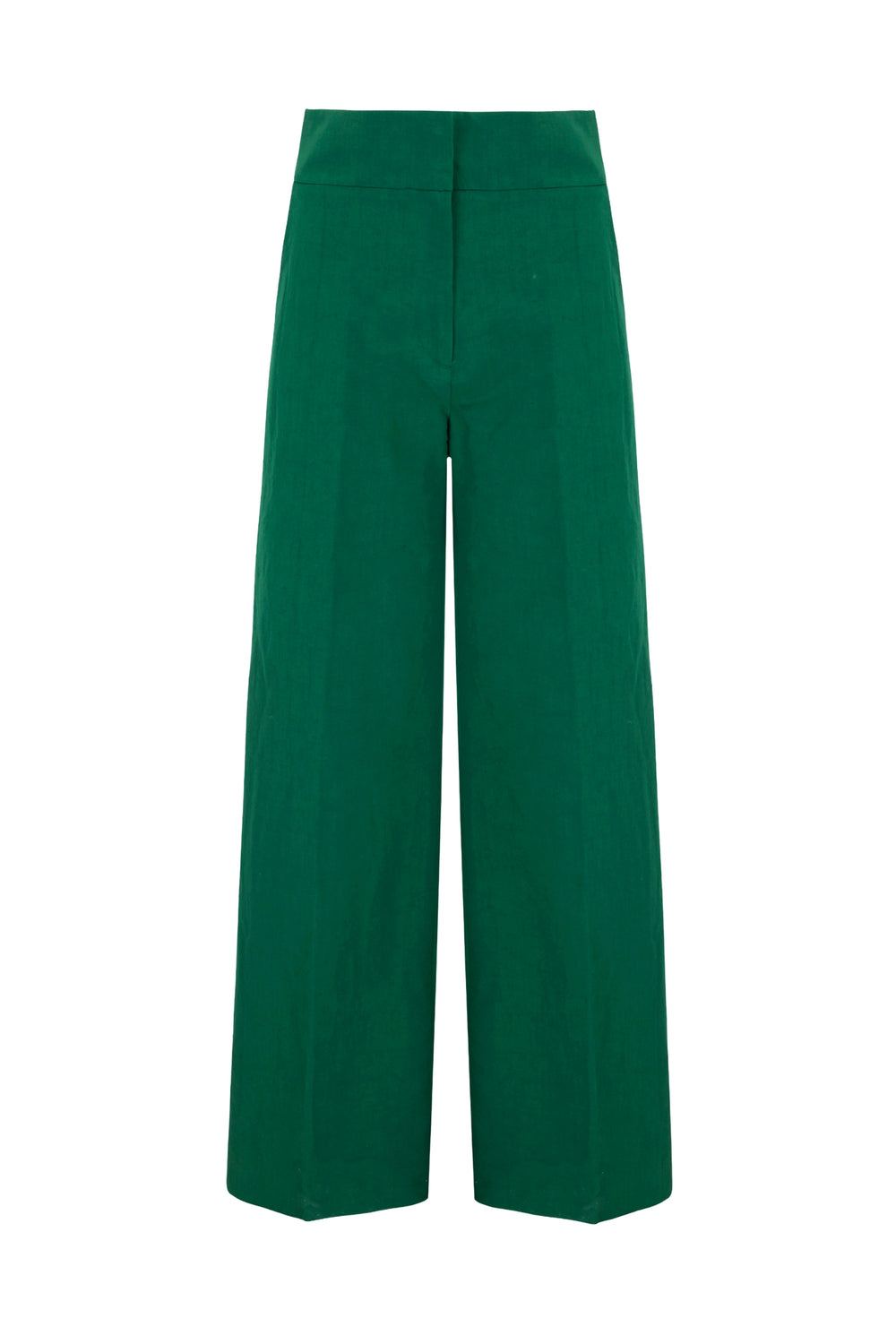 Load image into Gallery viewer, Rappalo Wide Leg Trousers Green Linen