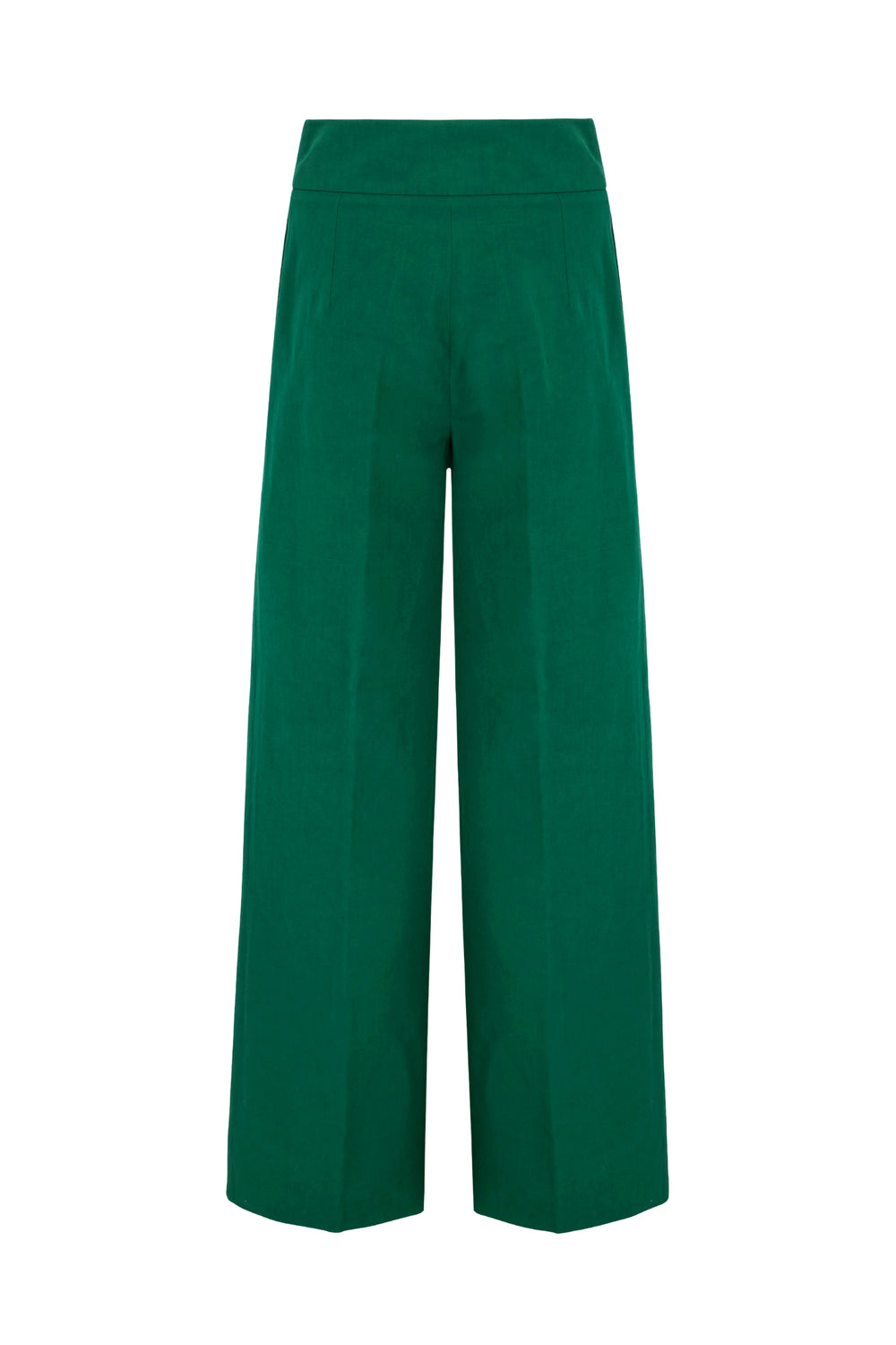 Load image into Gallery viewer, Rappalo Wide Leg Trousers Green Linen