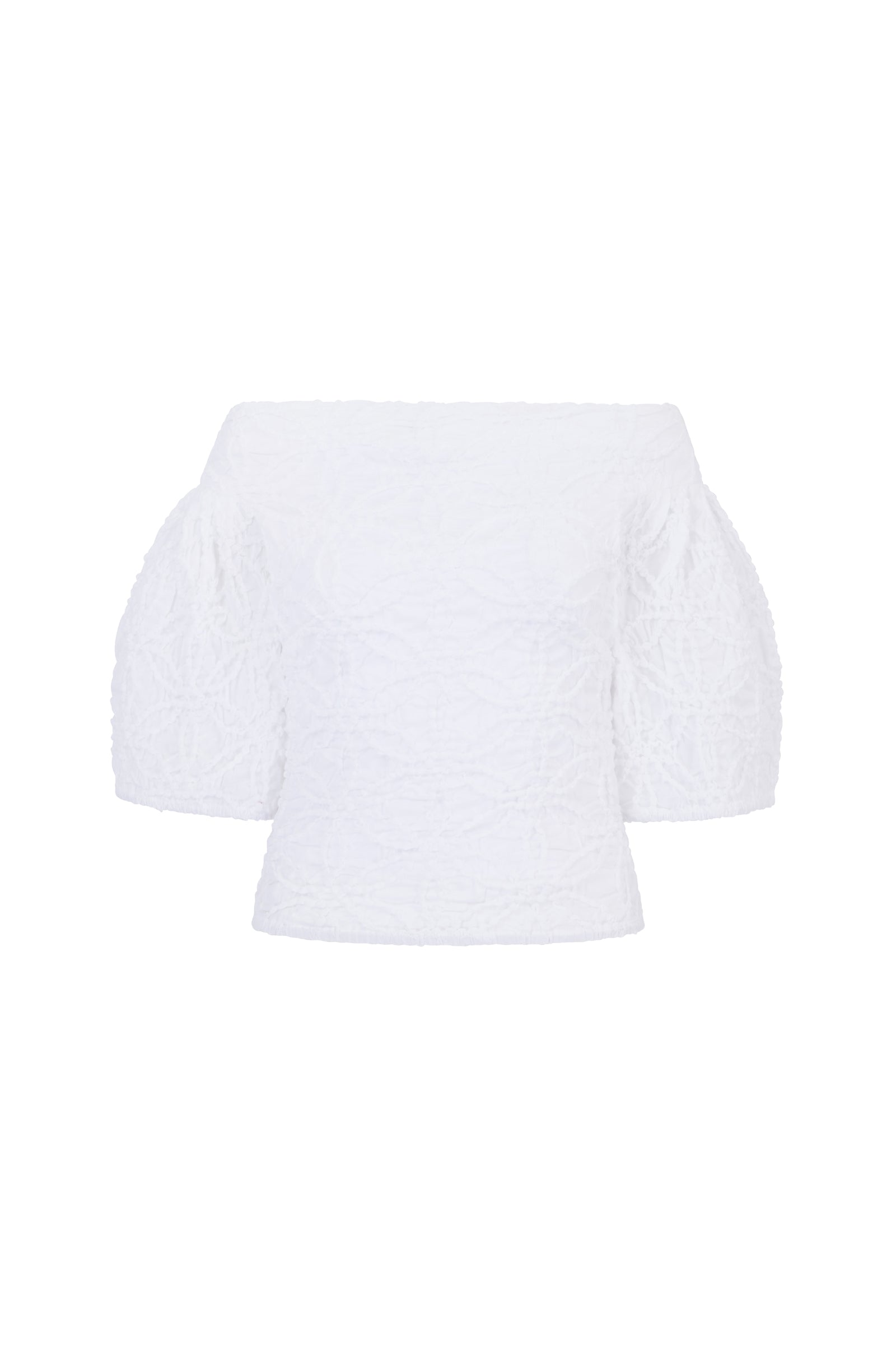 smocked cotton top