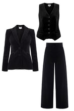 Load image into Gallery viewer, Brooklyn 24 Black Velvet 3-Piece Suit