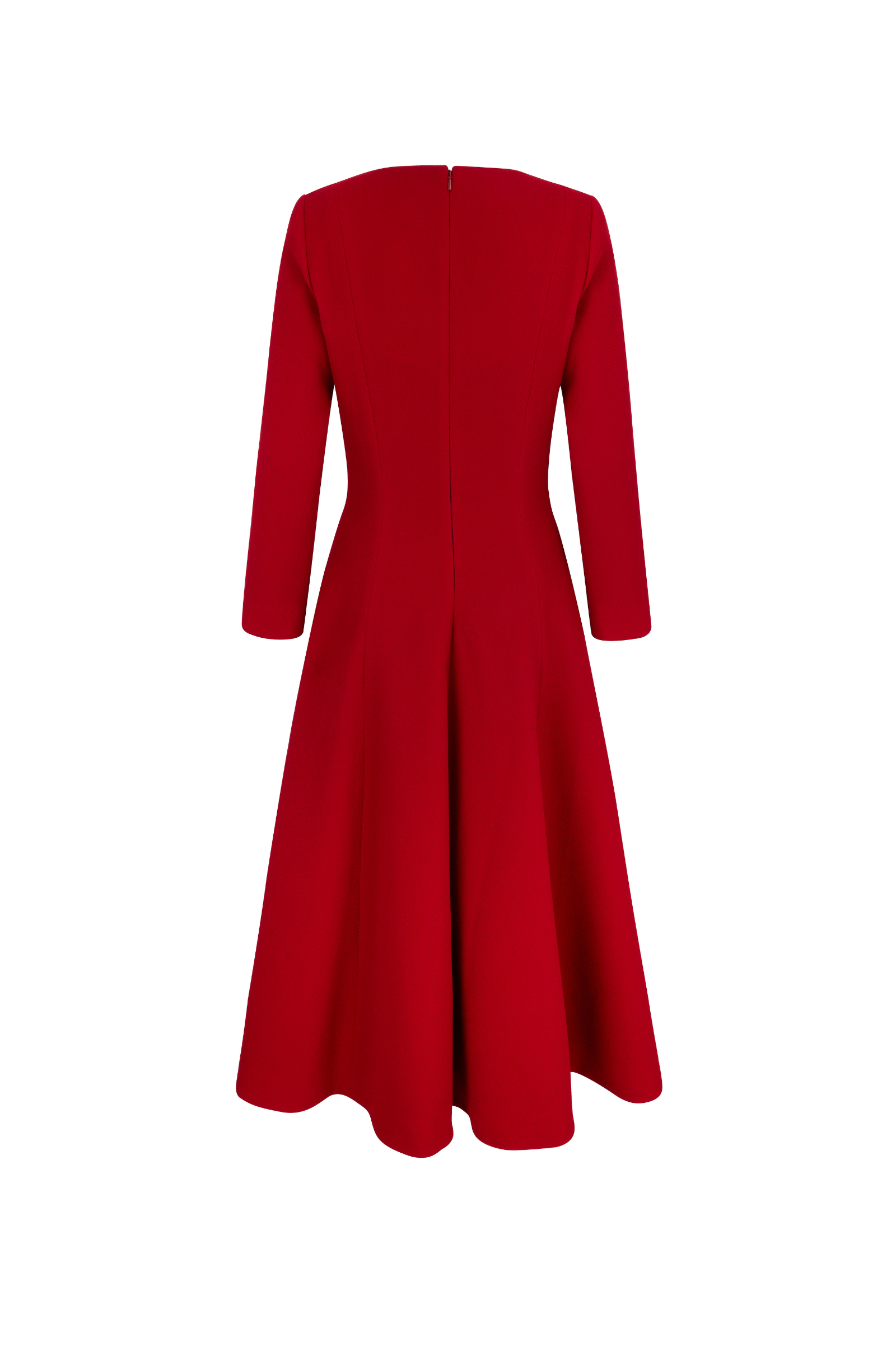 Arlena Midi Dress Ruby Cloqué | Luxury Occasion Dresses