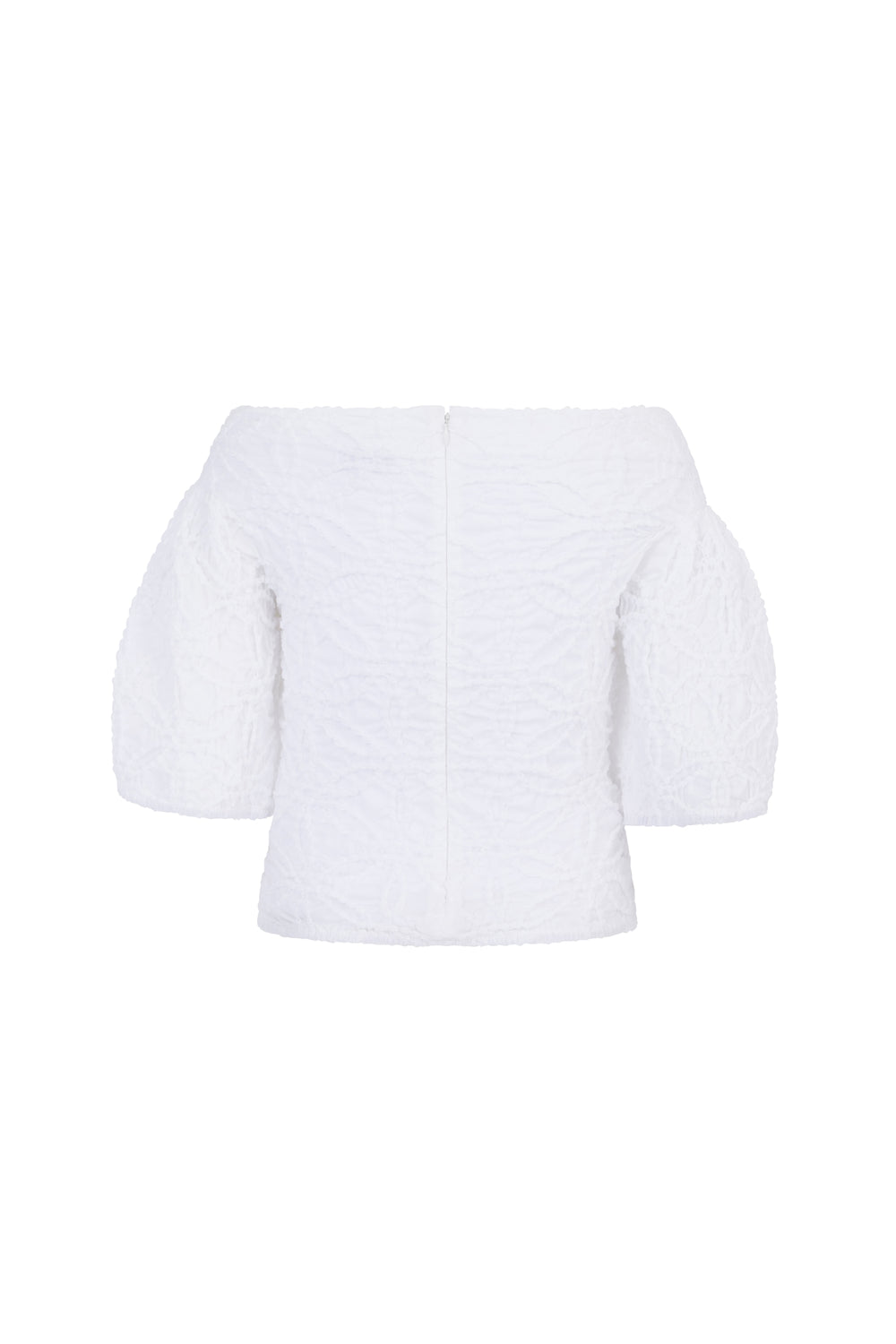 Load image into Gallery viewer, Darcy Top Smocked Cotton White