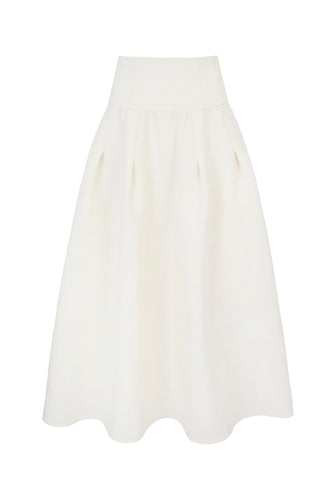 Harrogate Skirt Ribbon Tweed Cream